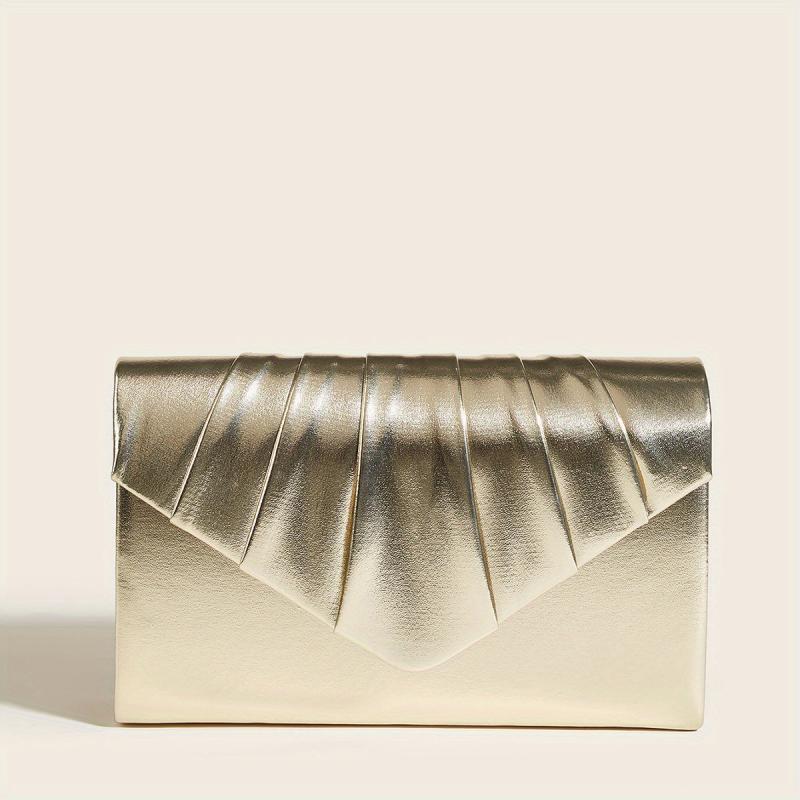 Ruched Evening Bag Flap Clutch Purse Women's Mini Handbags