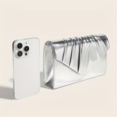 Ruched Evening Bag Flap Clutch Purse Women's Mini Handbags