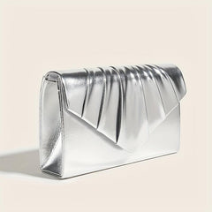 Ruched Evening Bag Flap Clutch Purse Women's Mini Handbags