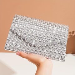 Glitter Evening Bag Rhinestone Clutch Banquet Bag
