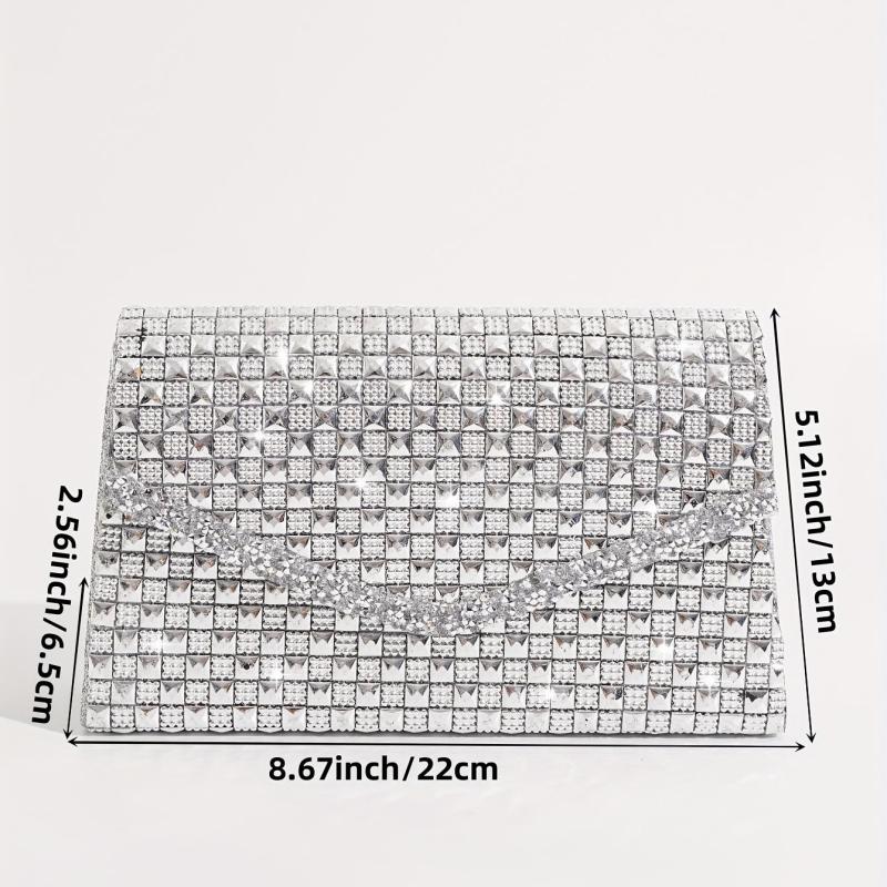 Glitter Evening Bag Rhinestone Clutch Banquet Bag