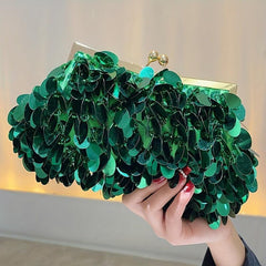 Glitter Sequins Evening Bag Clutch Purse Wedding Handbag For Party Prom