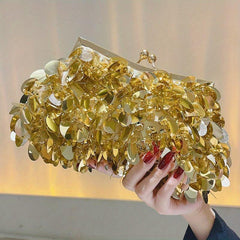 Glitter Sequins Evening Bag Clutch Purse Wedding Handbag For Party Prom