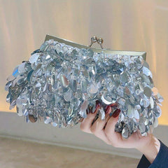 Glitter Sequins Evening Bag Clutch Purse Wedding Handbag For Party Prom
