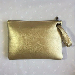 Solid Zipper PU Leather Clutch Bag Large Capacity Handbag Purse