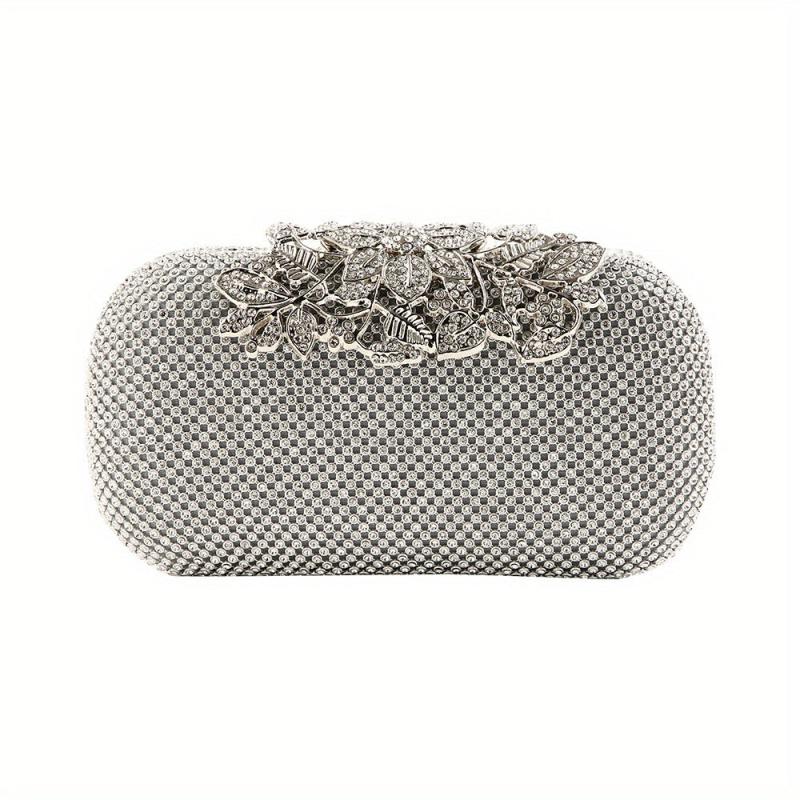 Glitter Rhinestone Evening Bag Dinner Clutch Purse For Wedding Party