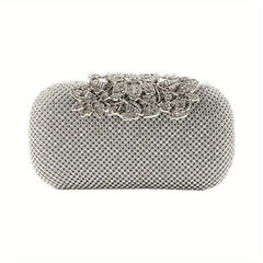 Glitter Rhinestone Evening Bag Dinner Clutch Purse For Wedding Party