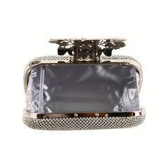Glitter Rhinestone Evening Bag Dinner Clutch Purse For Wedding Party