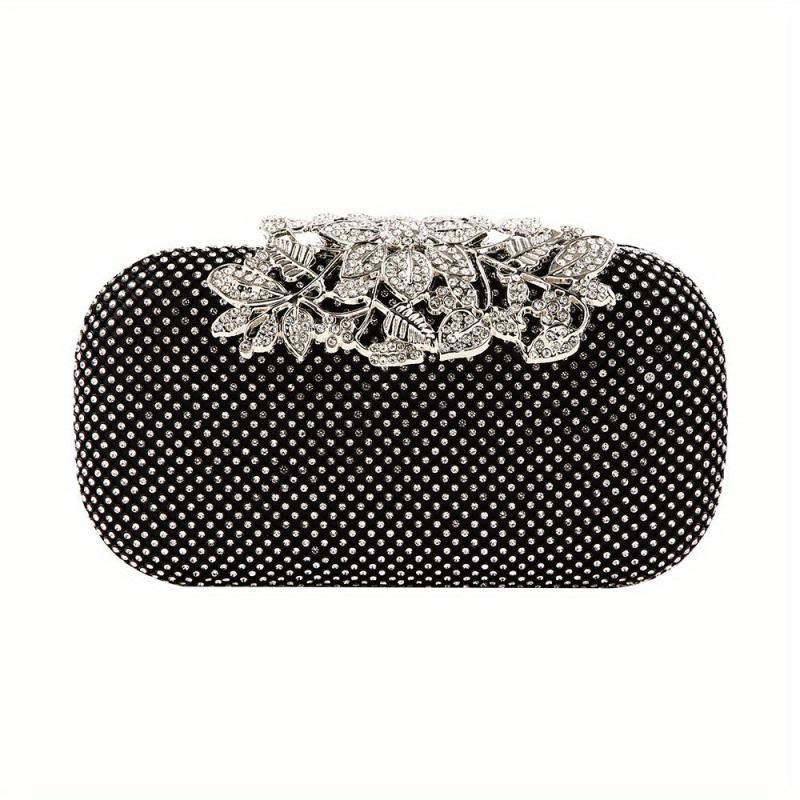 Glitter Rhinestone Evening Bag Dinner Clutch Purse For Wedding Party