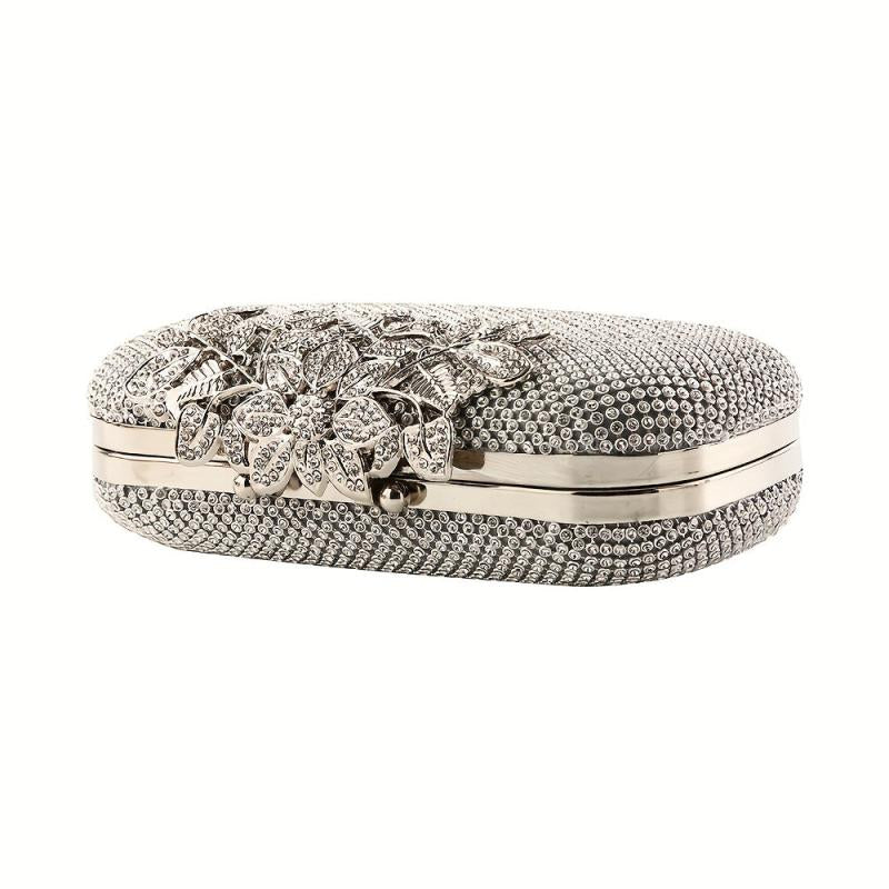 Glitter Rhinestone Evening Bag Dinner Clutch Purse For Wedding Party