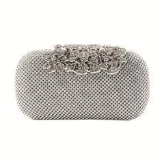 Glitter Rhinestone Evening Bag Dinner Clutch Purse For Wedding Party
