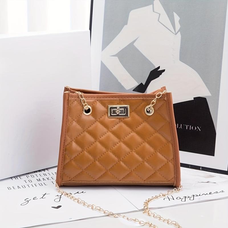 Argyle Pattern Sling Bag for Women, Single Shoulder Commuter Daily Use Bag