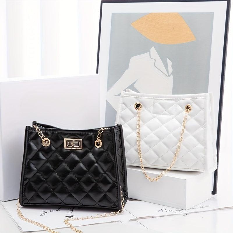 Argyle Pattern Sling Bag for Women, Single Shoulder Commuter Daily Use Bag