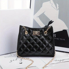 Argyle Pattern Sling Bag for Women, Single Shoulder Commuter Daily Use Bag