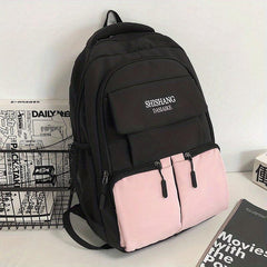Middle School Student Oxford Fabric Contrast Backpack