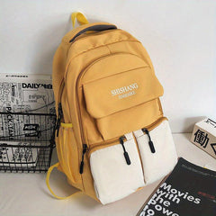 Middle School Student Oxford Fabric Contrast Backpack