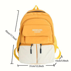 Middle School Student Oxford Fabric Contrast Backpack