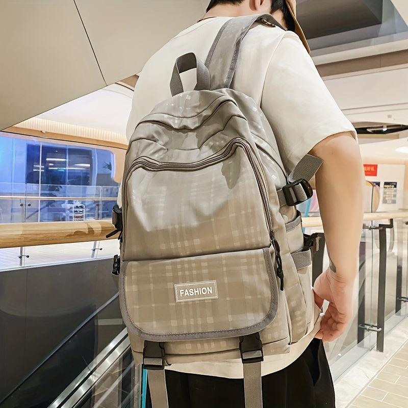 Men's Casual Large Capacity Travel Backpack Student Schoolbag