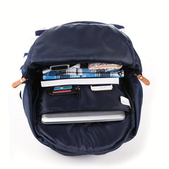 Striped Canvas Backpack Kids Lightweight Teen Girls Laptop Bookbag