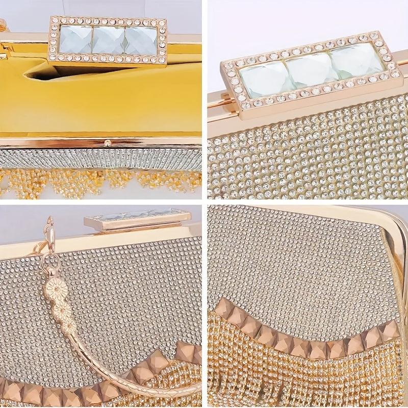Rhinestone Clutch Bag Evening Handbag Banquet Bag For Party