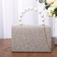Glitter Sequins Satchel Bag Handbag Classic Banquet Bag