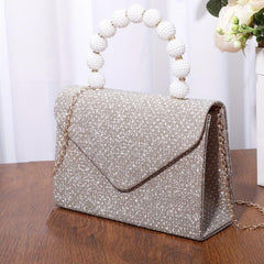 Glitter Sequins Satchel Bag Handbag Classic Banquet Bag