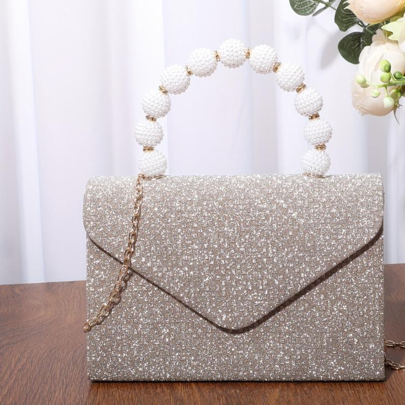 Glitter Sequins Satchel Bag Handbag Classic Banquet Bag