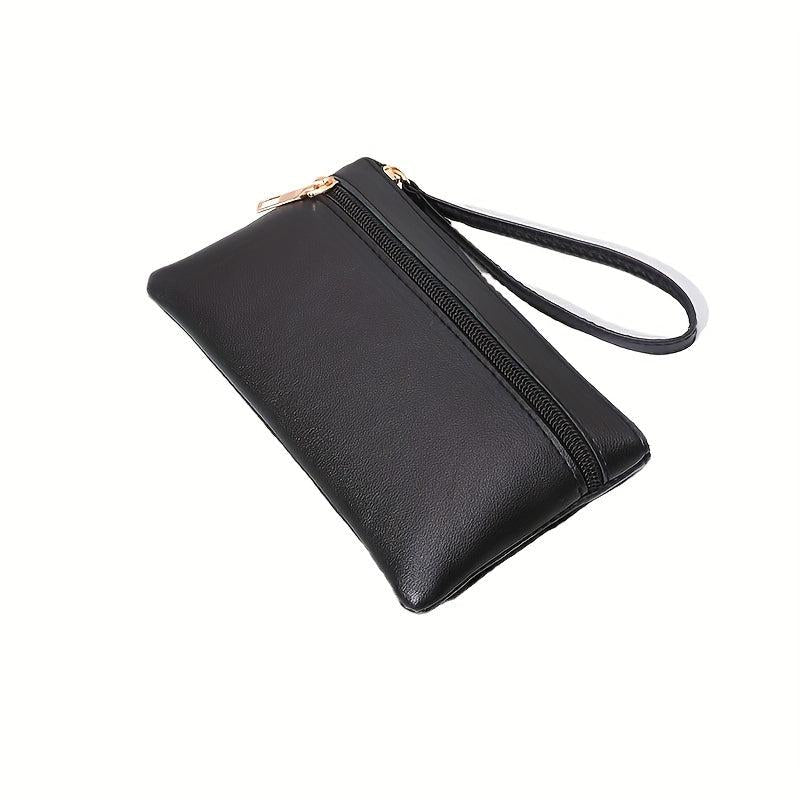 Minimalist Zipper Coin Purse Wallet with Wristband
