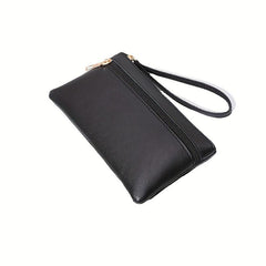Minimalist Zipper Coin Purse Wallet with Wristband