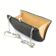 Snakeskin Pattern Chain Clutch Purse Wedding Party Bag