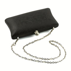 Snakeskin Pattern Chain Clutch Purse Wedding Party Bag