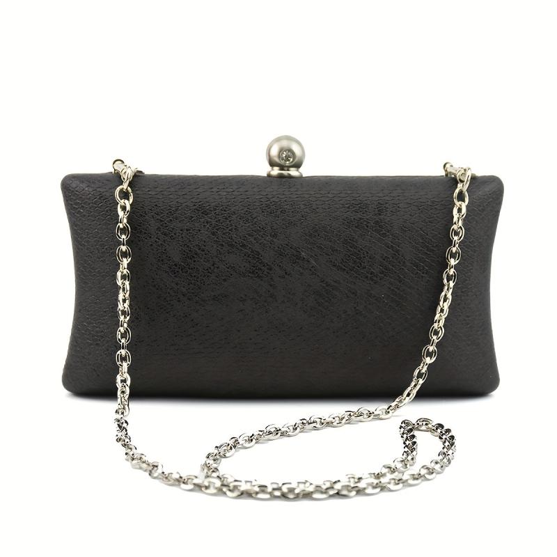 Snakeskin Pattern Chain Clutch Purse Wedding Party Bag