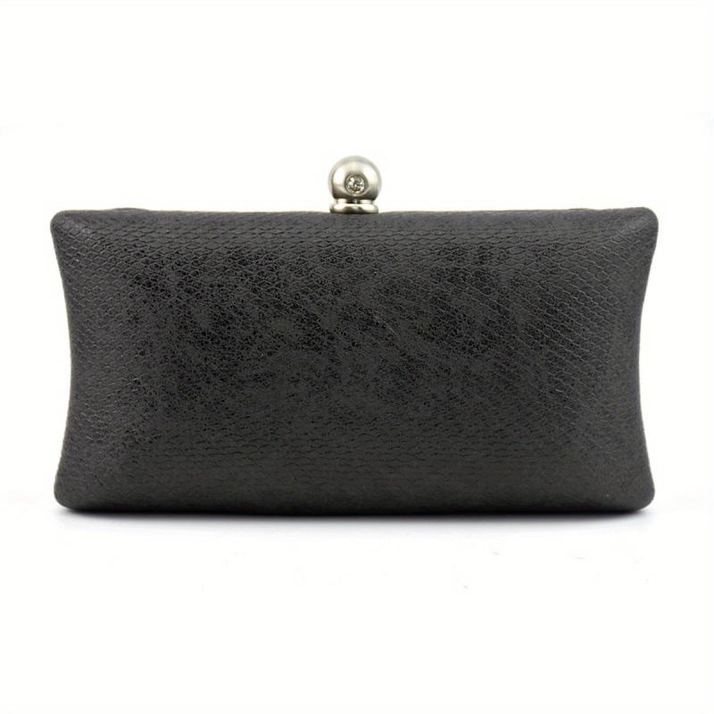 Snakeskin Pattern Chain Clutch Purse Wedding Party Bag