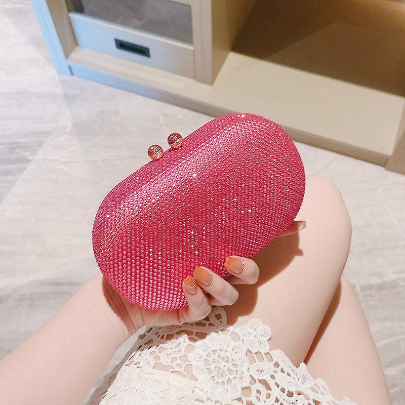 Rhinestone Glitter Clutch Bag Dinner Purse for Wedding Party Prom