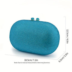 Rhinestone Glitter Clutch Bag Dinner Purse for Wedding Party Prom
