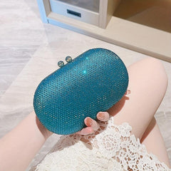 Rhinestone Glitter Clutch Bag Dinner Purse for Wedding Party Prom