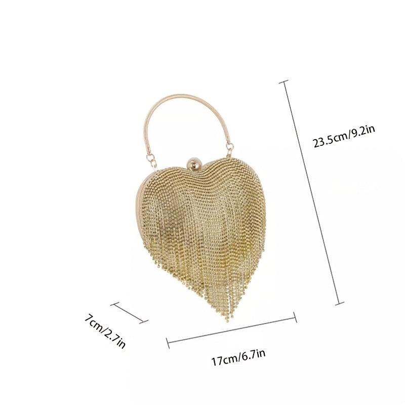 Fringe Decor Evening Clutch Bag for Party & Wedding