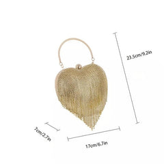 Fringe Decor Evening Clutch Bag for Party & Wedding