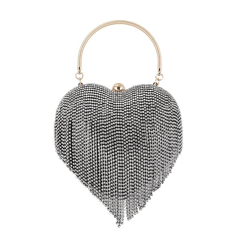 Fringe Decor Evening Clutch Bag for Party & Wedding