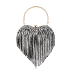 Fringe Decor Evening Clutch Bag for Party & Wedding