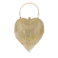 Fringe Decor Evening Clutch Bag for Party & Wedding