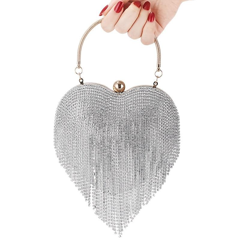Fringe Decor Evening Clutch Bag for Party & Wedding