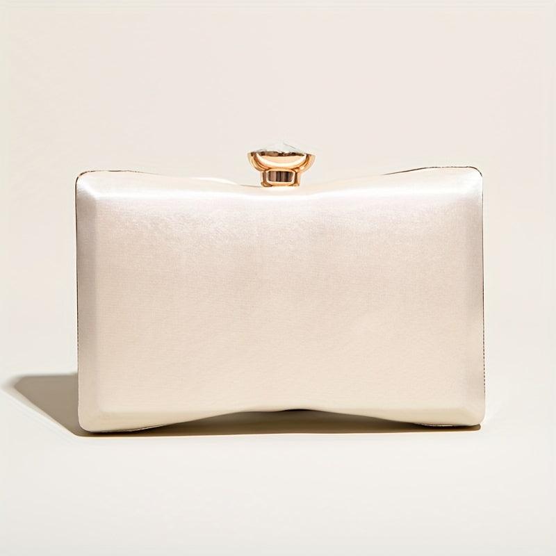 Evening Clutch Bag Rhinestone Decor Shoulder Chain Bag For Party