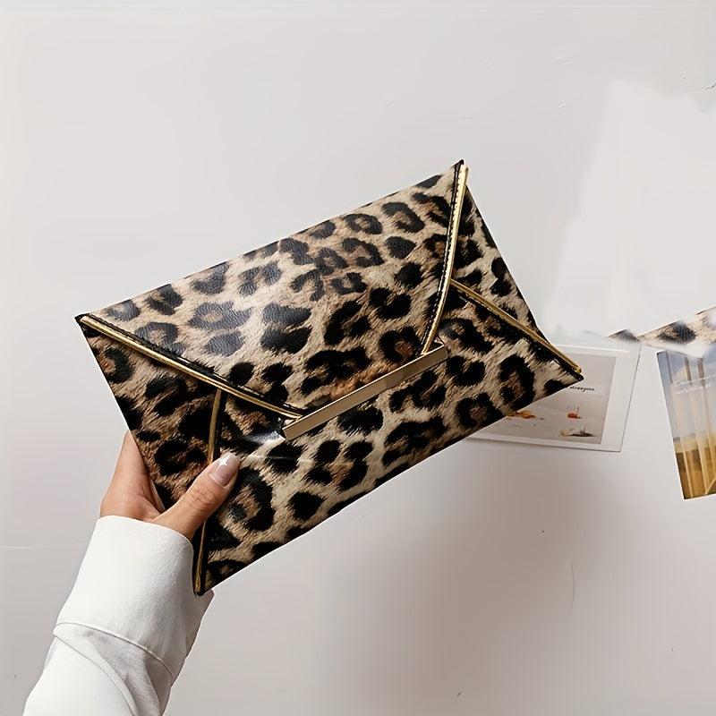 Cow Print Clutch Bag Envelope Handbag for Banquet Dinner Party