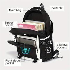 Glow In The Dark Astronaut Pattern Backpack