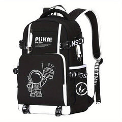 Glow In The Dark Astronaut Pattern Backpack