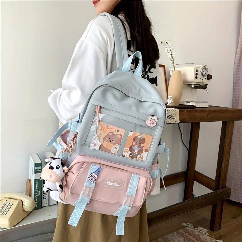 Cartoon Bear Backpack for School and Travel