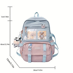 Cartoon Bear Backpack for School and Travel