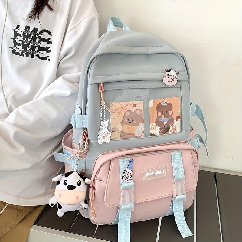 Cartoon Bear Backpack for School and Travel