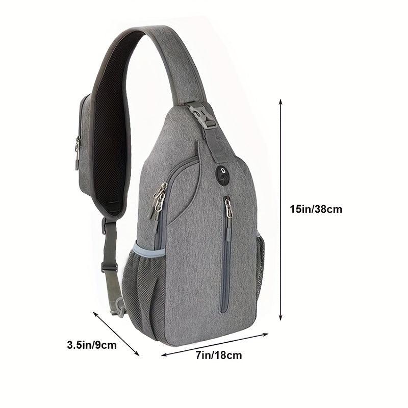 Outdoor Lightweight Shoulder Bag Large Capacity Portable Chest Bag